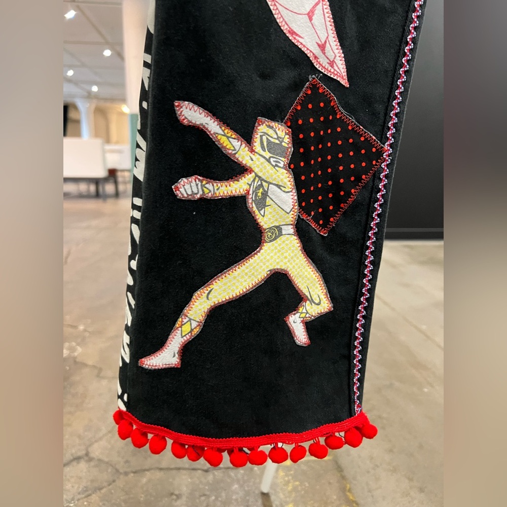 Power Rangers Upcycled Patchwork Collage One Of A… - image 4